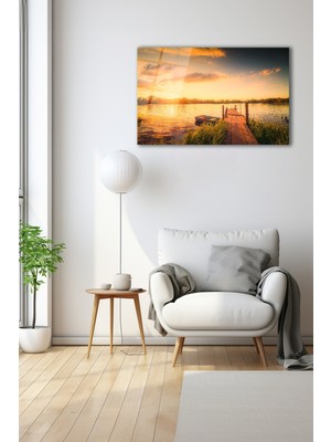 Dekoratif Duvar Tablosu Temperli Cam Tablo 110 x 70 cm