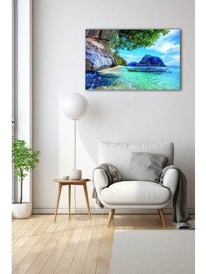 Dekoratif Duvar Tablosu Temperli Cam Tablo 110 x 70 cm
