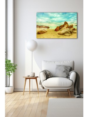 Dekoratif Duvar Tablosu Temperli Cam Tablo 72 x 46 cm