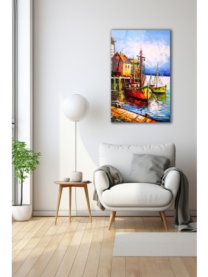 Dekoratif Duvar Tablosu Temperli Cam Tablo 72 x 46 cm