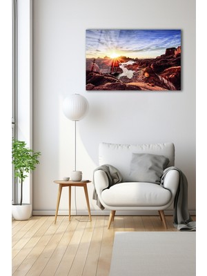 Dekoratif Duvar Tablosu Temperli Cam Tablo 110 x 70 cm