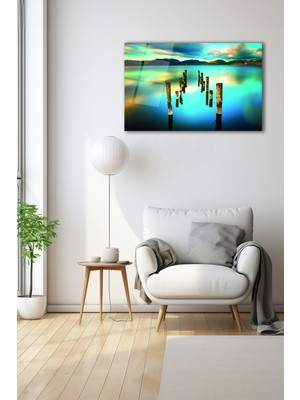 Dekoratif Duvar Tablosu Temperli Cam Tablo 72 x 46 cm