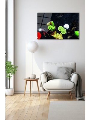 Dekoratif Duvar Tablosu Temperli Cam Tablo 110 x 70 cm