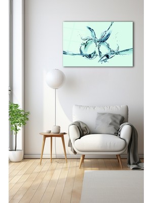 Dekoratif Duvar Tablosu Temperli Cam Tablo 72 x 46 cm