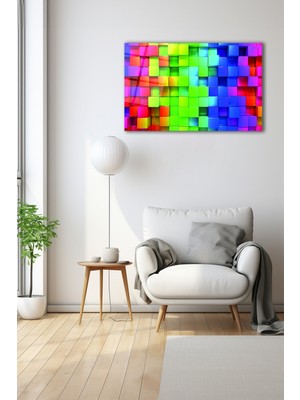 Dekoratif Duvar Tablosu Temperli Cam Tablo 72 x 46 cm