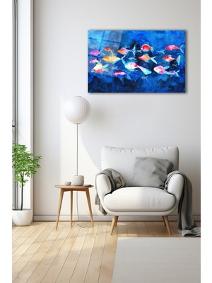 Dekoratif Duvar Tablosu Temperli Cam Tablo 110 x 70 cm