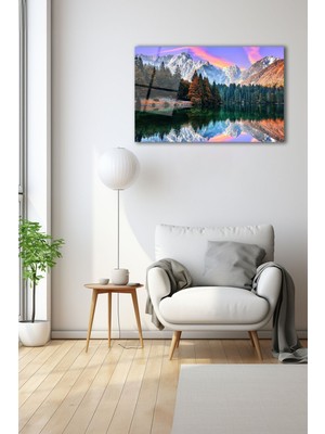 Dekoratif Duvar Tablosu Temperli Cam Tablo 72 x 46 cm