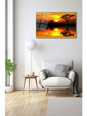 Dekoratif Duvar Tablosu Temperli Cam Tablo 72 x 46 cm