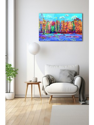 Dekoratif Duvar Tablosu Temperli Cam Tablo 72 x 46 cm
