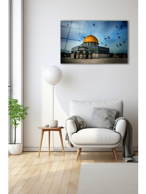 Dekoratif Duvar Tablosu Temperli Cam Tablo 72 x 46 cm