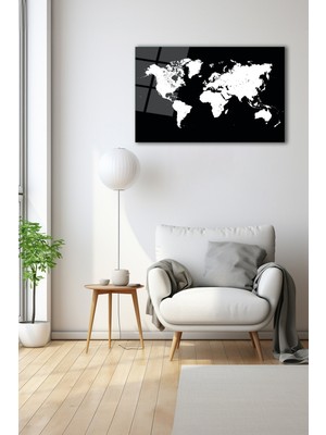 Dekoratif Duvar Tablosu Temperli Cam Tablo 90 x 60 cm