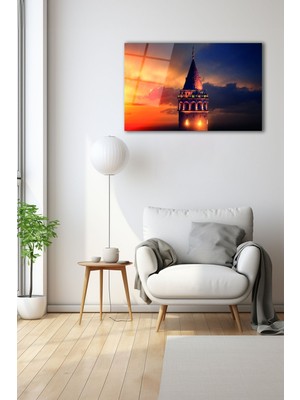 Dekoratif Duvar Tablosu Temperli Cam Tablo 110 x 70 cm