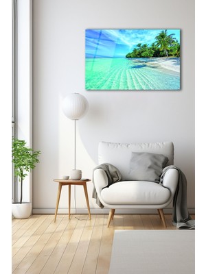 Dekoratif Duvar Tablosu Temperli Cam Tablo 72 x 46 cm