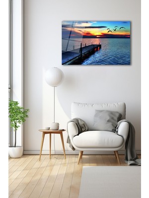 Dekoratif Duvar Tablosu Temperli Cam Tablo 72 x 46 cm