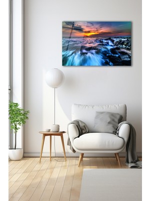 Dekoratif Duvar Tablosu Temperli Cam Tablo 110 x 70 cm