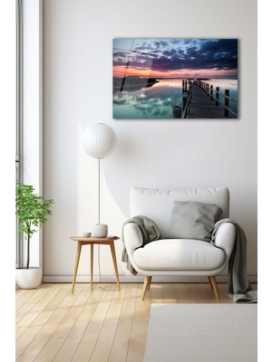 Dekoratif Duvar Tablosu Temperli Cam Tablo 90 x 60 cm