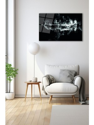 Dekoratif Duvar Tablosu Temperli Cam Tablo 72 x 46 cm