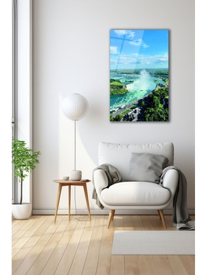 Dekoratif Duvar Tablosu Temperli Cam Tablo 72 x 46 cm