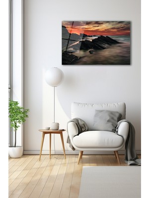 Dekoratif Duvar Tablosu Temperli Cam Tablo 72 x 46 cm