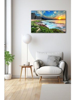 Dekoratif Duvar Tablosu Temperli Cam Tablo 72 x 46 cm