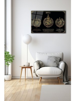 Dekoratif Duvar Tablosu Temperli Cam Tablo 72 x 46 cm