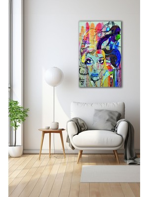 Dekoratif Duvar Tablosu Temperli Cam Tablo 72 x 46 cm