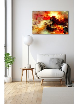 Dekoratif Duvar Tablosu Temperli Cam Tablo 72 x 46 cm