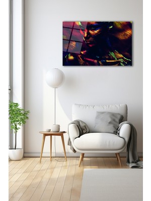 Dekoratif Duvar Tablosu Temperli Cam Tablo 72 x 46 cm