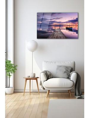 Dekoratif Duvar Tablosu Temperli Cam Tablo 72 x 46 cm