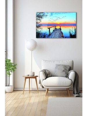 Dekoratif Duvar Tablosu Temperli Cam Tablo 90 x 60 cm