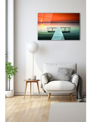 Dekoratif Duvar Tablosu Temperli Cam Tablo 90 x 60 cm