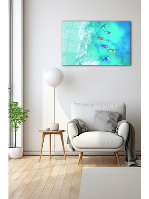 Dekoratif Duvar Tablosu Temperli Cam Tablo 110 x 70 cm