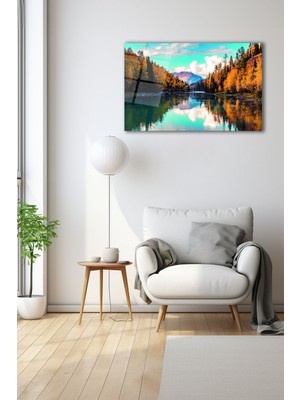 Dekoratif Duvar Tablosu Temperli Cam Tablo 90 x 60 cm