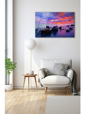 Dekoratif Duvar Tablosu Temperli Cam Tablo 72 x 46 cm