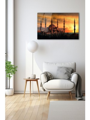 Dekoratif Duvar Tablosu Temperli Cam Tablo 72 x 46 cm