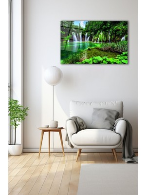 Dekoratif Duvar Tablosu Temperli Cam Tablo 110 x 70 cm