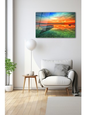 Dekoratif Duvar Tablosu Temperli Cam Tablo 110 x 70 cm