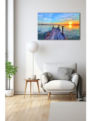 Dekoratif Duvar Tablosu Temperli Cam Tablo 90 x 60 cm