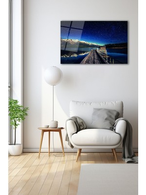 Dekoratif Duvar Tablosu Temperli Cam Tablo 72 x 46 cm