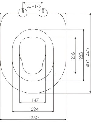 Nkp Twin D Form Tip Yetişkin-Çocuk Klozet Kapağı