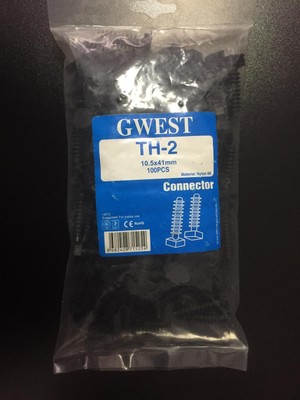 GWEST 10.5X41MM Kablo Bağı Dübeli Kanal Kroşesi Lok Kroşe Beton Kroşe 10MM