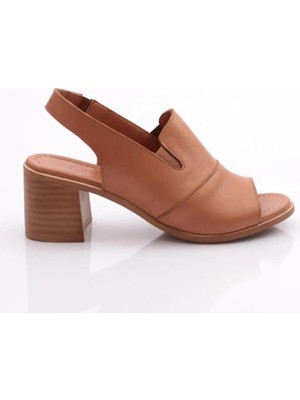Bags Shoes Venüs 24381825Y Kadın Hakiki Deri Yazlık Topuklu Ayakkabı