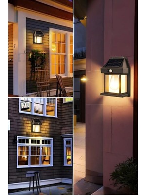 Vanckey 1 Adet Suya Dayanıklı Hareket Sensörlü Güneş Enerjili Solar LED Dış Mekan Bahçe Lambası
