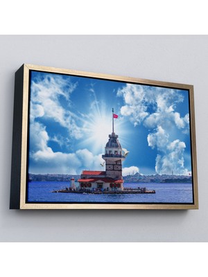 Çerçeveli Kız Kulesi Manzarası Duvar TABLOSU-6515