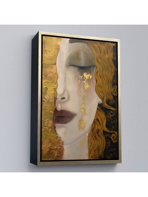 Çerçeveli Gustav Klimt - Altın Gözyaşları TABLOSU-7319