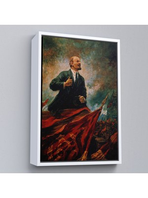 Çerçeveli Sovyet Lideri Vladimir Lenin TABLO-7677
