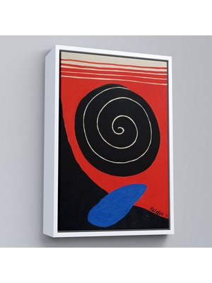 Çerçeveli Alexander Calder - Büyük Kaya Tablosu - Big BOULDER-8079