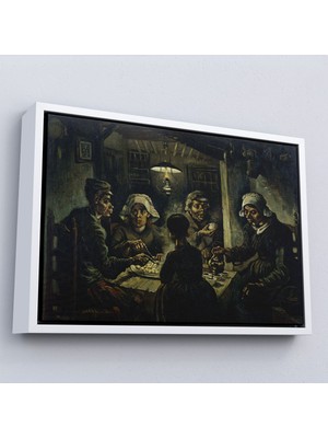 Çerçeveli Vincent Van Gogh Patates Yiyenler Tablo - The Potato Eaters BY-7169