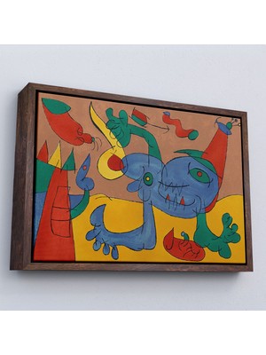 Çerçeveli Joan Miro Soyut Sanat TABLOSU-7068