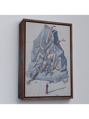 Çerçeveli Salvador Dali - Ilahi Komedya TABLOSU-7401